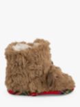 totes Kids' Bootie Slippers, Brown