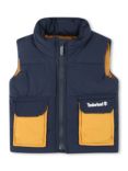 Timberland Baby Water Repellent Puffer Gilet, Night