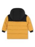 Timberland Baby Two-Tone Water Repellent Hooded Puffer Jacket, Ochre