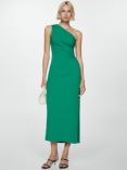 Mango Naty Asymmetric Dress, Green