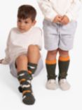 totes Kids' Dinosaur & Camouflage Slipper Socks, Pack of 2, Multi