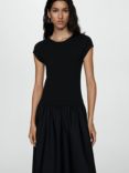 Mango Valvin T-Shirt Dress, Black