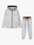 HUGO BOSS Kids' Hoodie & Joggers Set, Grey