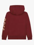 HUGO BOSS Kids' Zipped Hoodie, Crimson