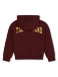 Timberland Kids' Logo Zipped Hoodie, Crimson