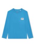 Timberland Kids' Logo Long Sleeve T-Shirt, Blue