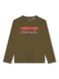 Timberland Kids' Logo T-Shirt, Khaki