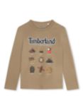 Timberland Kids' Logo T-Shirt, Stone