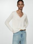 Mango Lucav Fine Knit V-Neck Jumper