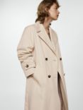 Mango Angela Double Breasted Trench Coat