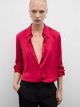 Mango Ideale Satin Long Sleeve Shirt