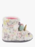 totes Kids' Fur Boot Slippers, Multi