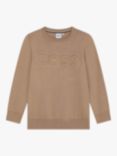 HUGO BOSS Kids' Cotton Wool Sweatshirt, Cookie