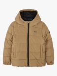 HUGO BOSS Kids' Hooded Puffer Jacket, Cookie