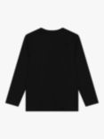 HUGO BOSS Kids' Logo Long Sleeve T-Shirt, Black