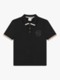 HUGO BOSS Kids' Short Sleeve Polo Shirt, Black