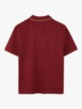 HUGO BOSS Kids' Short Sleeve Polo Shirt, Crimson