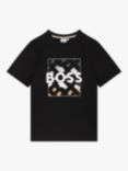 HUGO BOSS Kids' Logo T-Shirt, Black