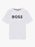 HUGO BOSS Kids' Logo T-Shirt, White