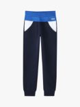 HUGO BOSS Kids' Elasticated Waist Colour Block Joggers, Navy