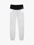 HUGO BOSS Kids' Elasticated Waist Colour Block Joggers, Chine Grey