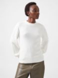 French Connection Kezia Back Eyelet Jumper, Classic Cream