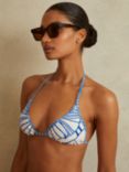 Reiss Tina Abstract Print Bikini Top