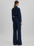 Reiss Frankie Denim Jumpsuit, Indigo