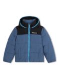 Timberland Kids' Water Repellent Hooded Puffer Jacket, Blue