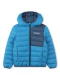 Timberland Kids' Water Repellent Lightweight Puffer Jacket, Blue Enamel