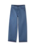 Timberland Kids' Cotton Loose Fit Drill Trousers, Blue