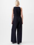 French Connection Azra Wide Leg Twill Jumpsuit, Blackout