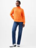 French Connection Keya Popcorn Knit Mozart Jumper, Coral Rose