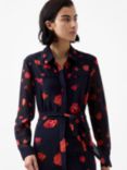 French Connection Ella Rose Shirt Dress, Marine/Multi