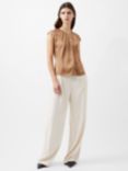 French Connection Ennis Satin Top, Camel