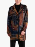 chesca Art Graphic Coat, Multi