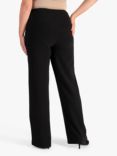 chesca Ponte Straight Leg Trousers, Black