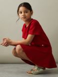 Reiss Kids' Fion Skater Dress, Red, Red