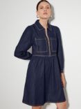 Monsoon Adeena Denm Shirt Dress, Indigo