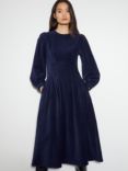 Monsoon Eileen Seamed Dress, Navy