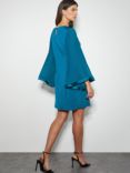 Monsoon Win Woven Jersey Tunic Dress, Teal