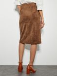 Monsoon Amber Suedette Skirt, Brown