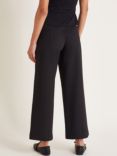 Monsoon Paula Ponte Bootcut Trousers, Black