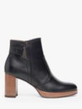 NeroGiardini Leather Block Heel Ankle Boots