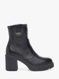 NeroGiardini Leather Chunky Heel Ankle Boots