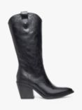 NeroGiardini Leather Cowboy Boots, Black