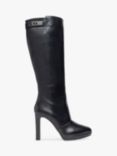 NeroGiardini Dress Tall High Heel Leather Boots, Black