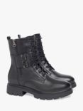 NeroGiardini Leather NG Logo Biker Boots