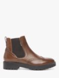 NeroGiardini Leather Short Chelsea Boots, Tan