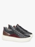 NeroGiardini Leather and Suede Cupsole Flatform Trainers